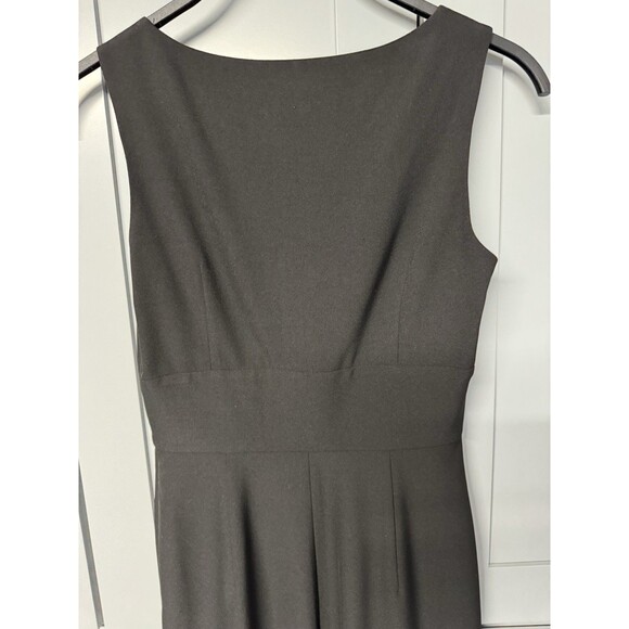 Moschino Black Couture Bow Front Dress Size 6 Side Zip Sleeveless Formal Party - Picture 10 of 14